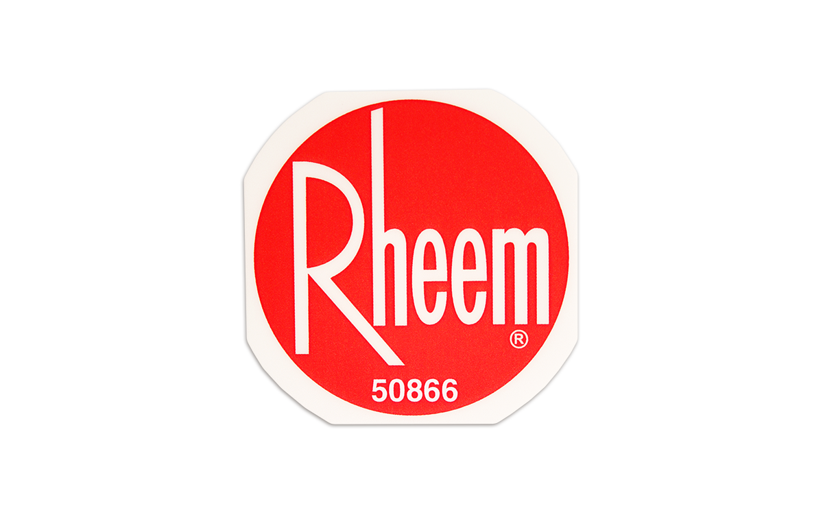 Rheem product label