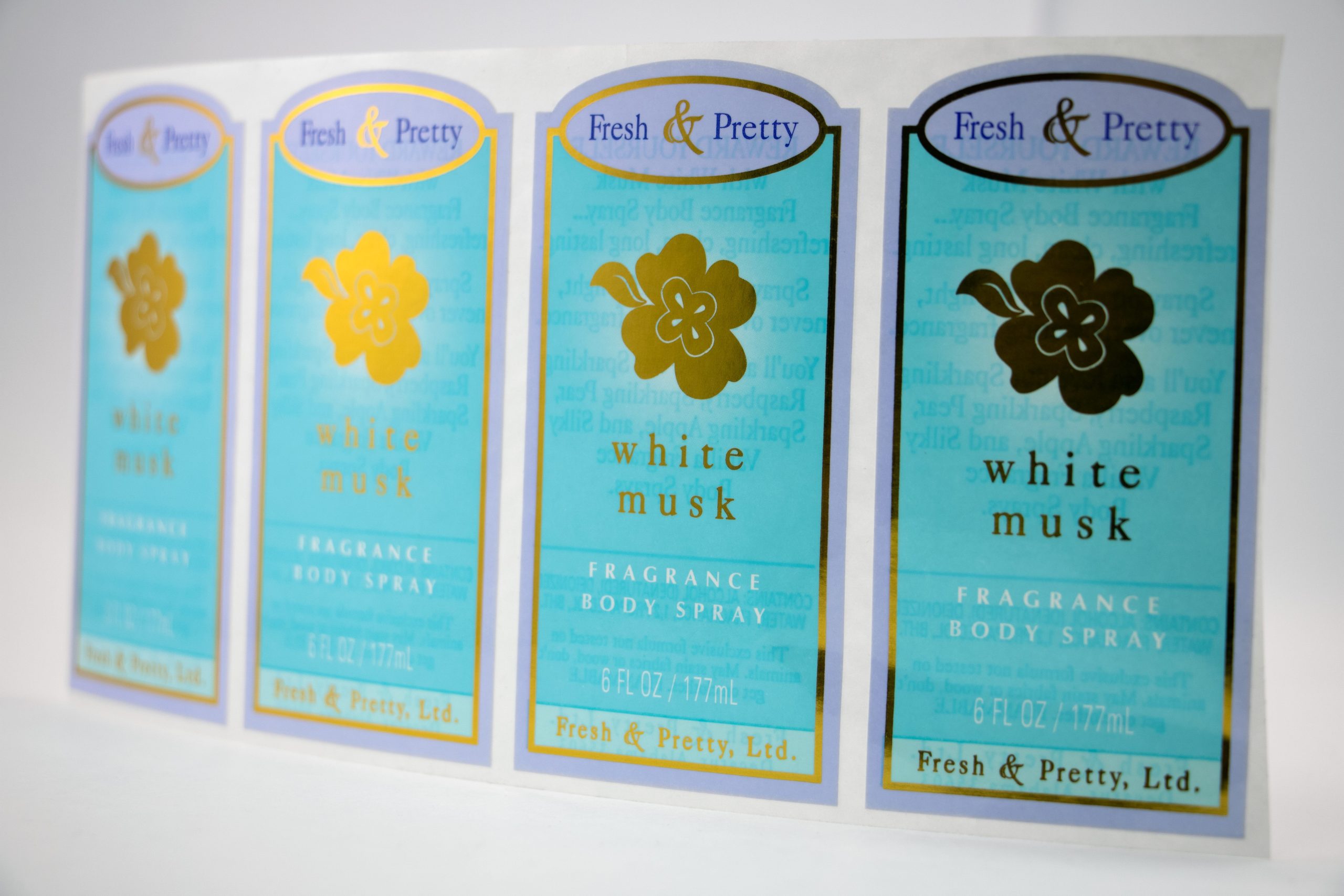 White Musk Labels
