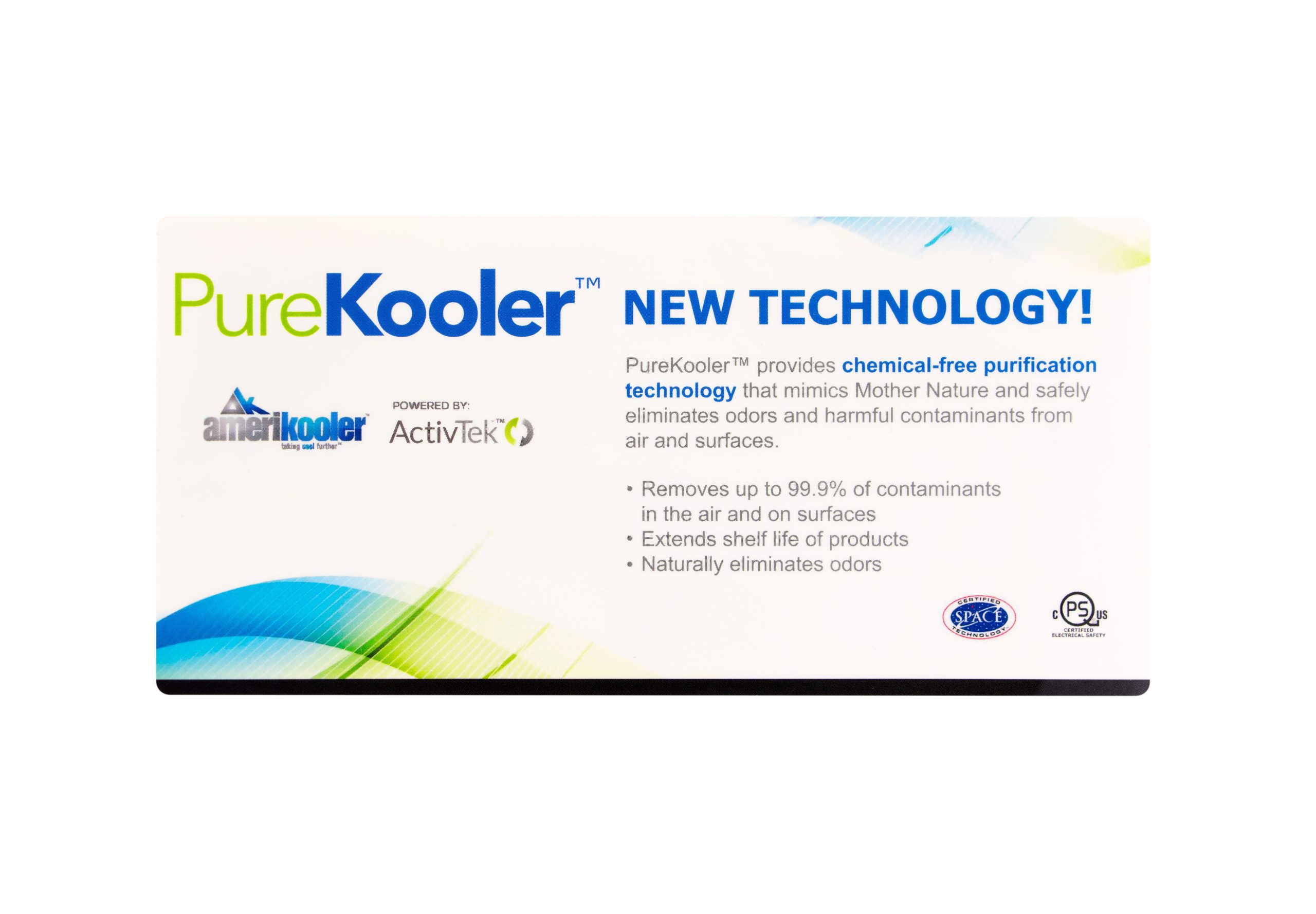 Pure kooler medical label