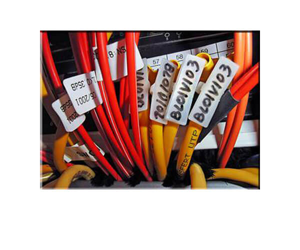 High Temperature Tags - Red and Yellow Wires