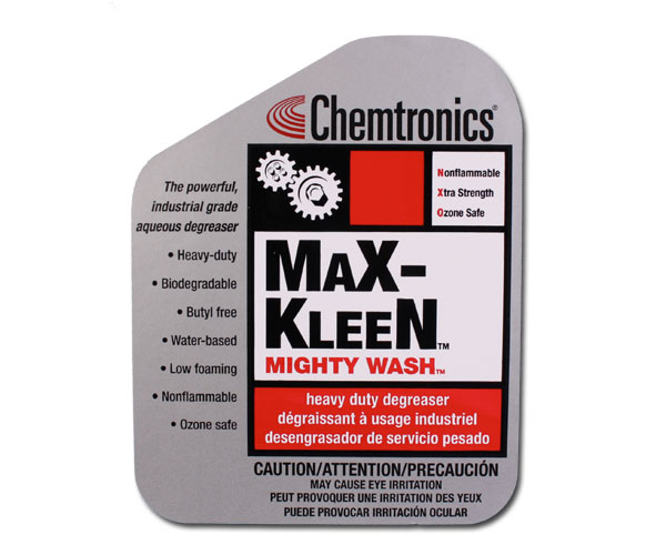 Chemtronics Max Kleen Label - Industrial Adhesive Labels