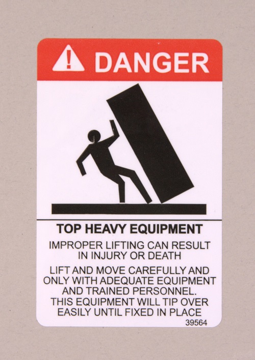 custom industrial label of danger sticker